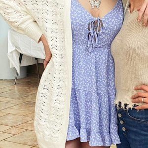 Garage Dress / Floral/ Blue, White / Sundress